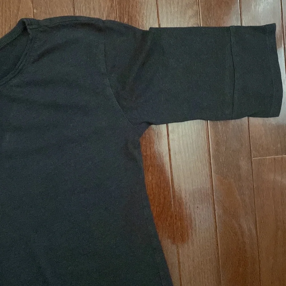 Ralph Lauren 3/4 Sleeve Grey Sparkle Trim Shirt